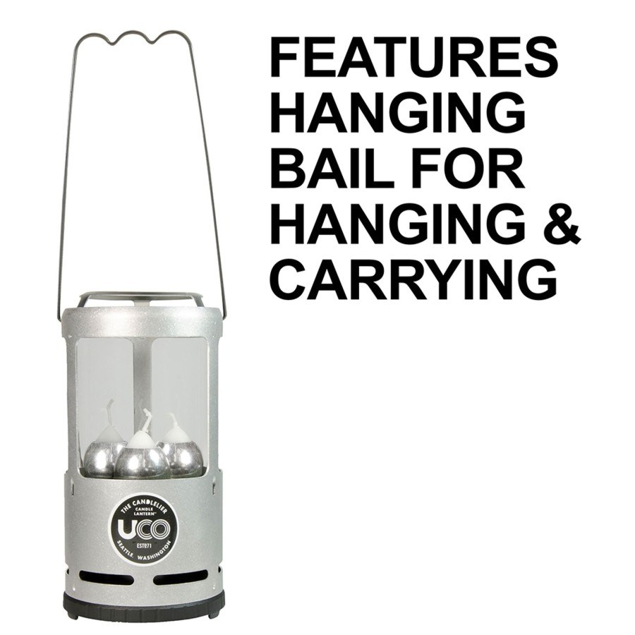 Equipment UCO Lanterns | Uco Candlelier Candle Lantern - Aluminium Silver