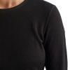 Clothing Icebreaker T Shirts & Base Layers | Icebreaker Womens 260 Tech Long Sleeved Crewe Top Black