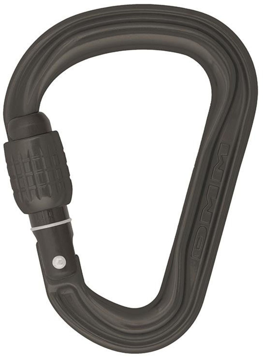 Equipment DMM Carabiners & Quickdraws | Dmm Phantom Hms Screwgate Carabiner - Matt Grey Black