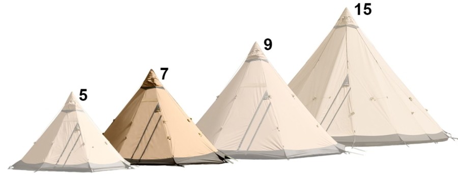 Camping Tentipi Tipi'S & Bell Tents | Tentipi Safir 7 Cp Brown