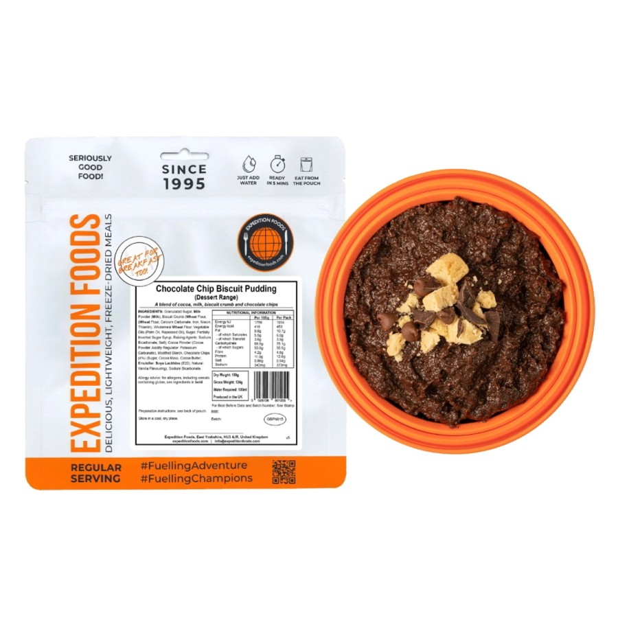 Equipment Expedition Foods Dessert | Expedition Foods Chocolate Chip Biscuit Pudding - Dessert Range Orange