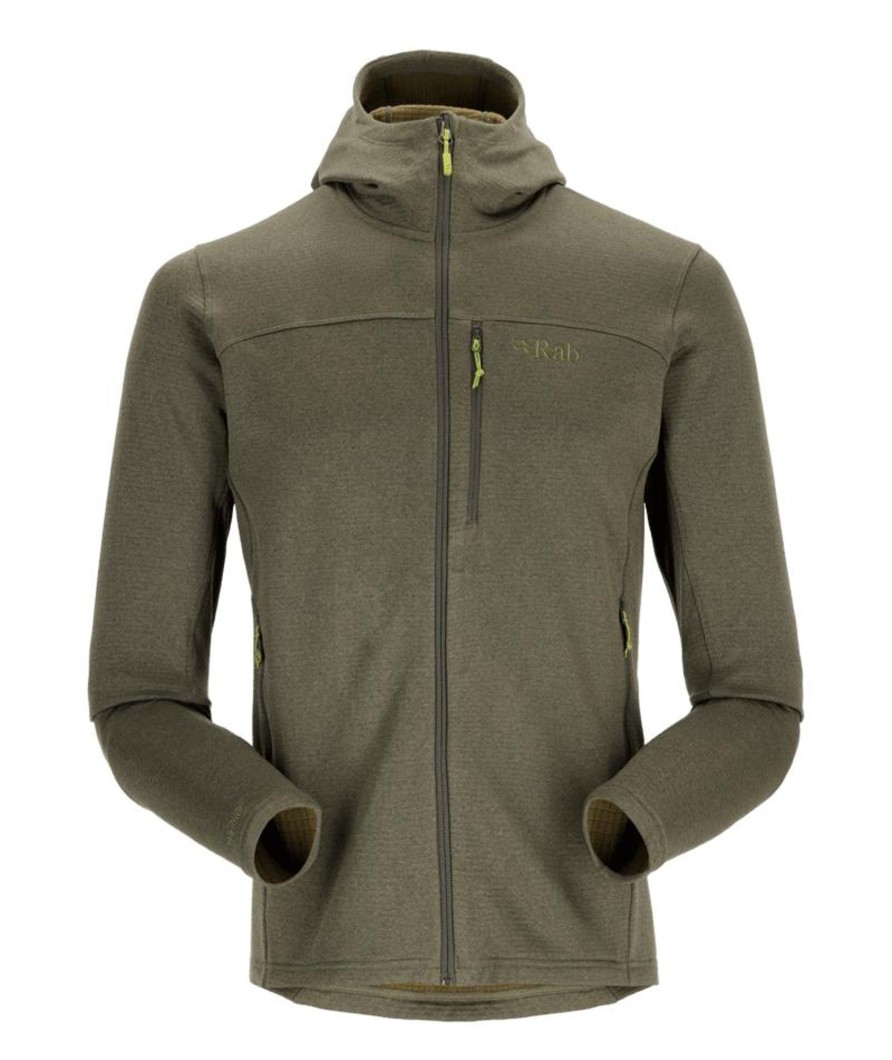 Clothing Rab Fleece & Mid Layer | Rab Mens Graviton Hoody - Army Green