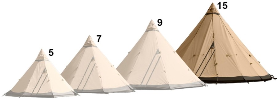 Camping Tentipi Tipi'S & Bell Tents | Tentipi Zirkon 15 Cp Brown