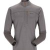 Clothing Rab Fleece & Mid Layer | Rab Mens Ascendor Pull-On - Graphene Grey