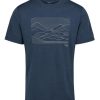 Clothing Rab T Shirts & Base Layers | Rab Mens Mantle Outline Tee - Tempest Blue