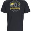 Clothing Rab T Shirts & Base Layers | Rab Mens Stance Mountain Peak Tee - Beluga Grey