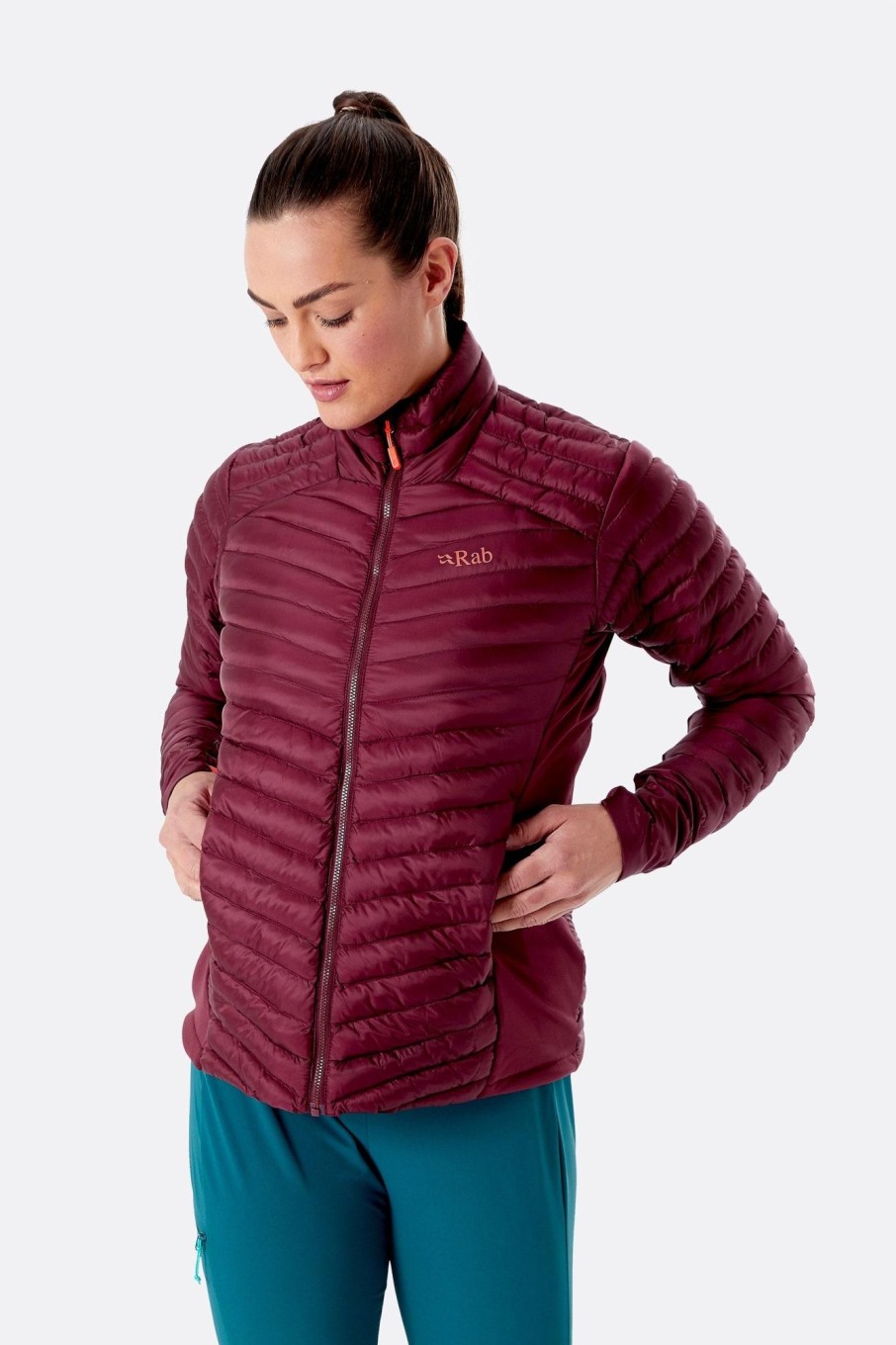 Clothing Rab Insulated Jackets | Rab Womens Cirrus Flex 2.0 Jacket - Deep Heather Purple