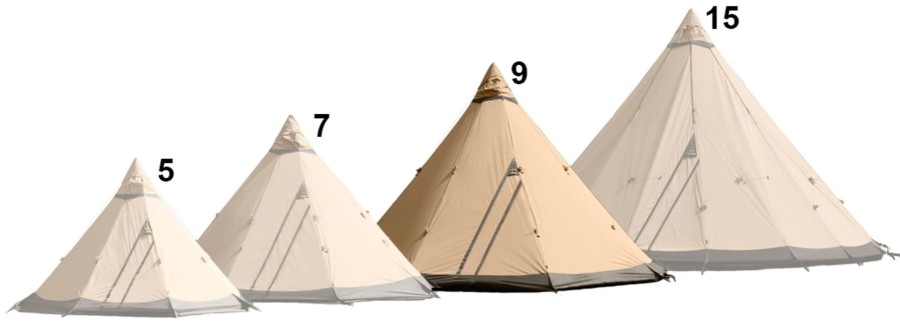 Camping Tentipi Tipi'S & Bell Tents | Tentipi Zirkon 9 Cp Brown