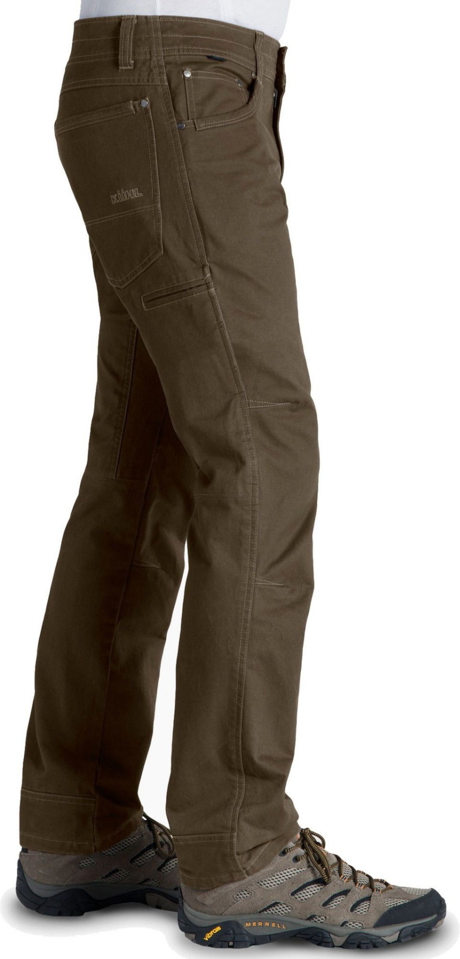 Clothing Kuhl Trousers & Leg Wear | Kuhl Mens Free Rydr Pant - Long Leg - Dark Khaki Brown