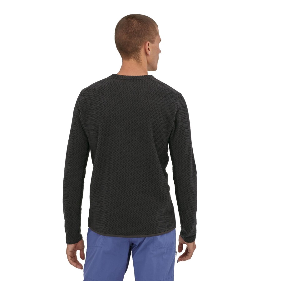 Clothing Patagonia Fleece & Mid Layer | Patagonia Mens R1 Air Crew Black