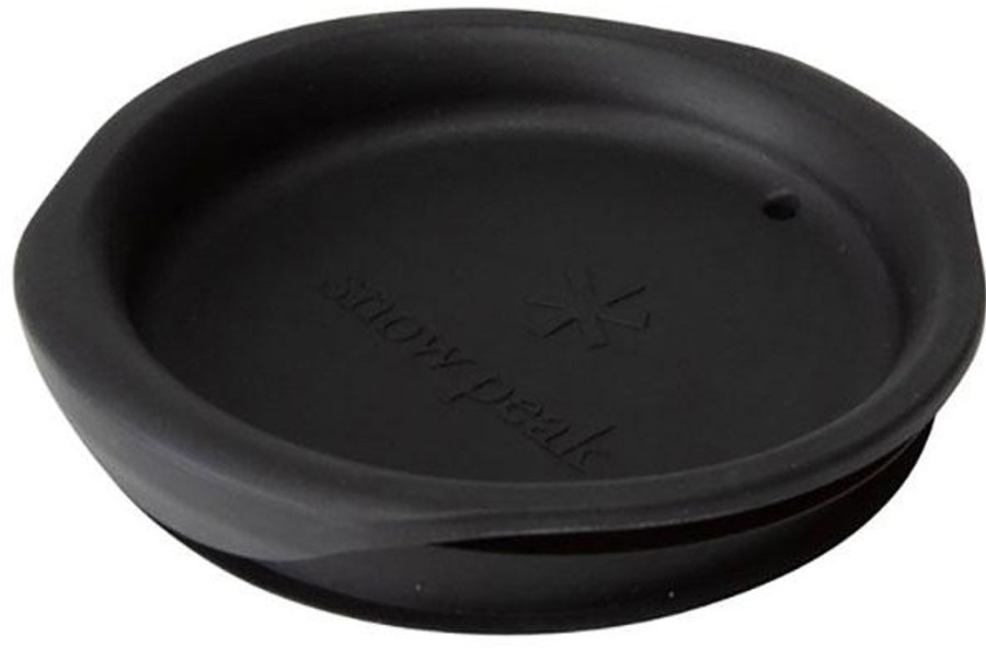 Camping Snowpeak Plates, Bowls, Cups & Utensils | Snow Peak Double Mug Silicone Lid - 450Ml Black