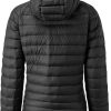 Clothing Rab Insulated Jackets | Rab Womens Microlight Alpine Long Jacket Black