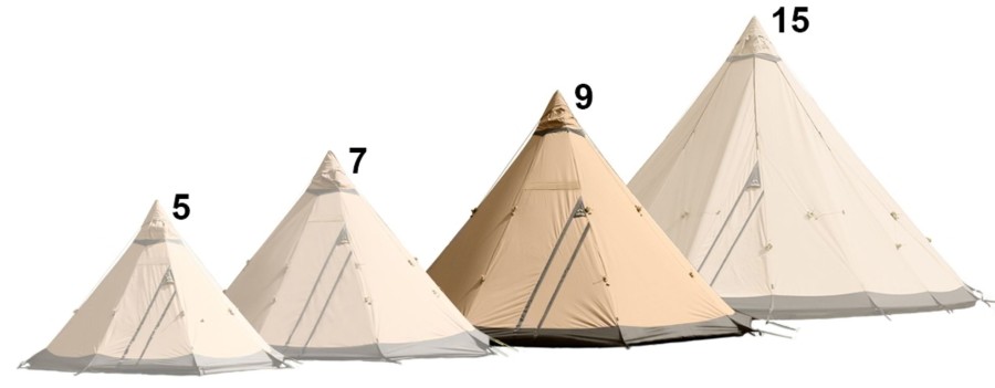 Camping Tentipi Tipi'S & Bell Tents | Tentipi Safir 9 Cp Brown