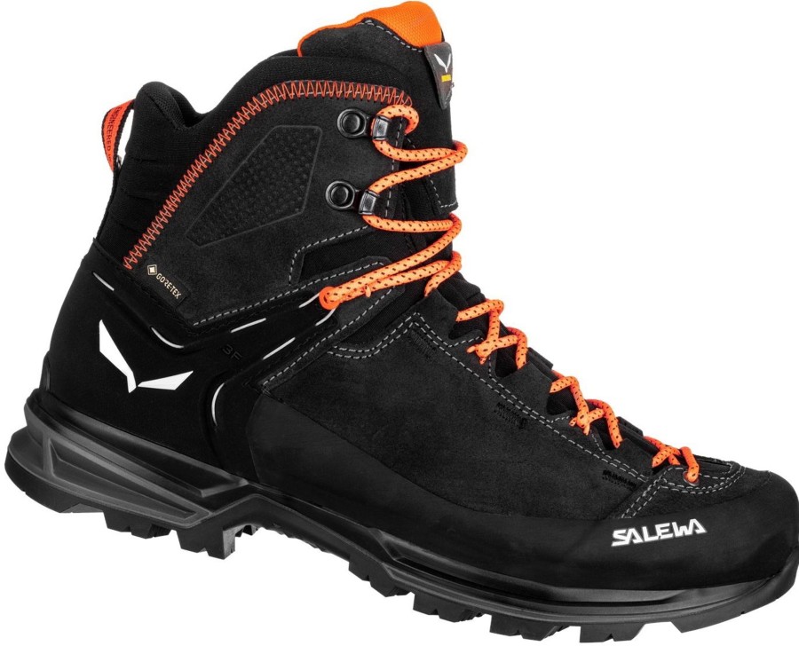 Footwear Salewa Mid Height Boots | Salewa Mens Mtn Trainer 2 Mid Gtx Boots - Onyx Black