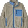 Clothing Patagonia Fleece & Mid Layer | Patagonia Womens Synch Jacket - Oatmeal Heather-Blue Bird Beige