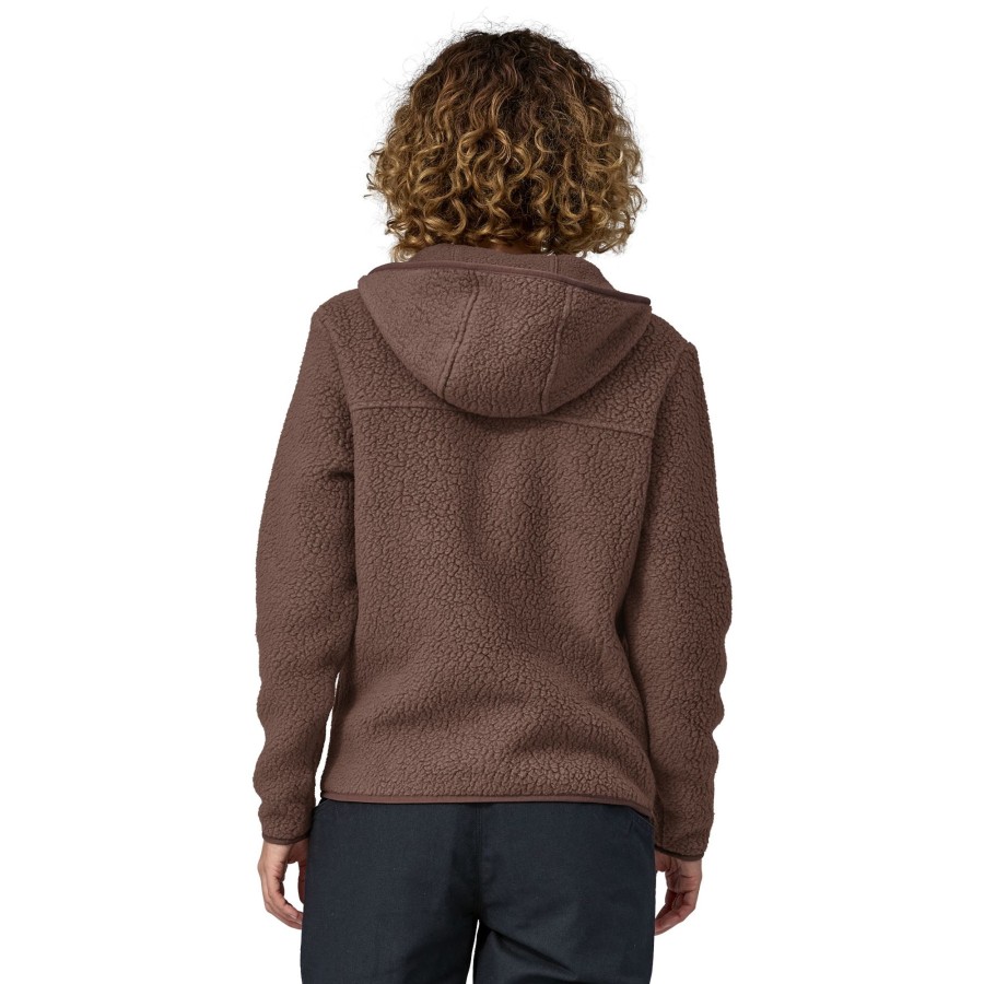 Clothing Patagonia Fleece & Mid Layer | Patagonia Womens Retro Pile Hoody - Dusky Brown