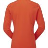 Clothing Rab T Shirts & Base Layers | Rab Womens Ridgeline Ls Tee - Red Grapefruit Orange