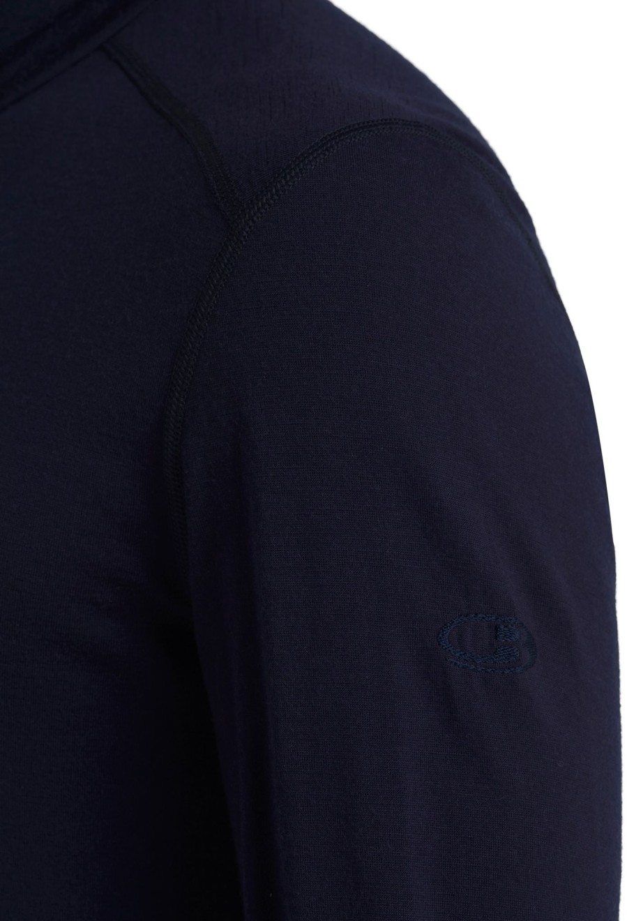 Clothing Icebreaker T Shirts & Base Layers | Icebreaker Mens 200 Oasis Long Sleeved Half Zip Top - Midnight Navy Blue