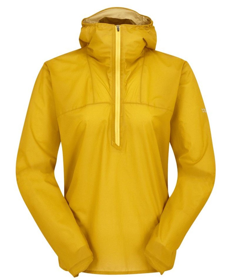 Clothing Rab Waterproof Jackets | Rab Womens Phantom Pull-On Jacket - Sahara Yellow