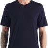 Clothing Icebreaker T Shirts & Base Layers | Icebreaker Mens Tech Lite Ii Short Sleeved Tee - Midnight Navy Blue