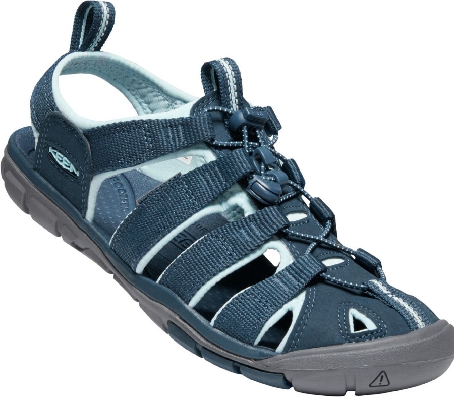 Footwear Keen Sandals | Keen Womens Clearwater Cnx Sandals - Navy Glow Blue