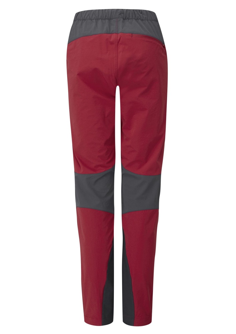 Clothing Rab Trousers & Leggings | Rab Womens Torque Pants - Crimson Red