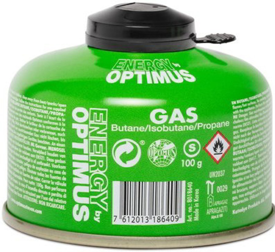 Camping Optimus Stove Accessories | Optimus Gas Canister - 100G Green