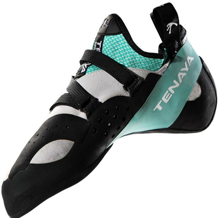 Equipment Tenaya Climbing Shoes | Tenaya Oasi Lv Climbing Shoes - White-Turquoise Blue