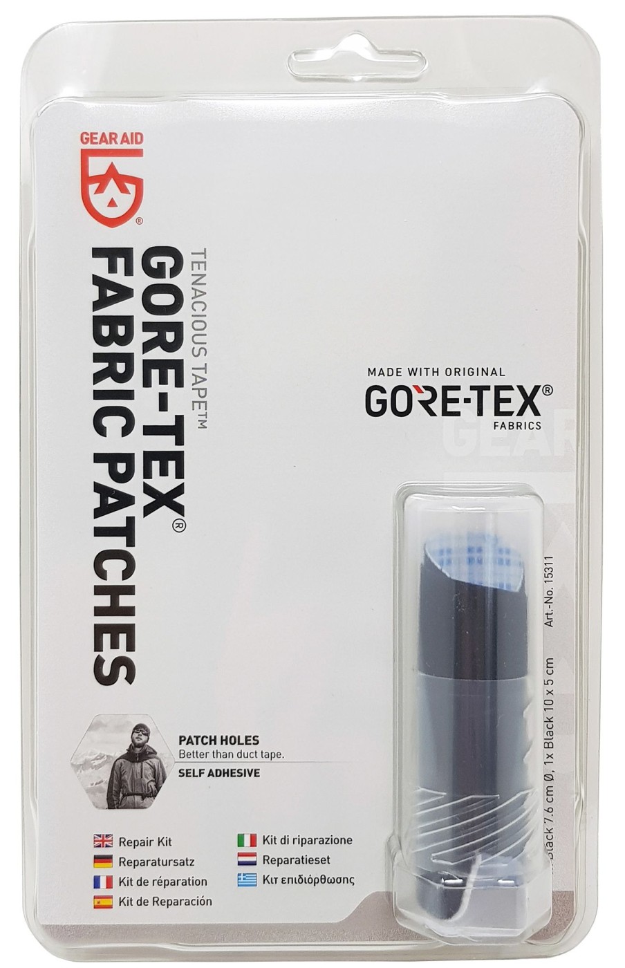 Equipment Gear Aid (Mcnett) Gear Repair | Gear Aid Tenacious Tape Gore-Tex Fabric Patches Black