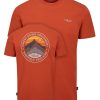 Clothing Rab T Shirts & Base Layers | Rab Mens Basecamp 3 Peak Tee Clay Red