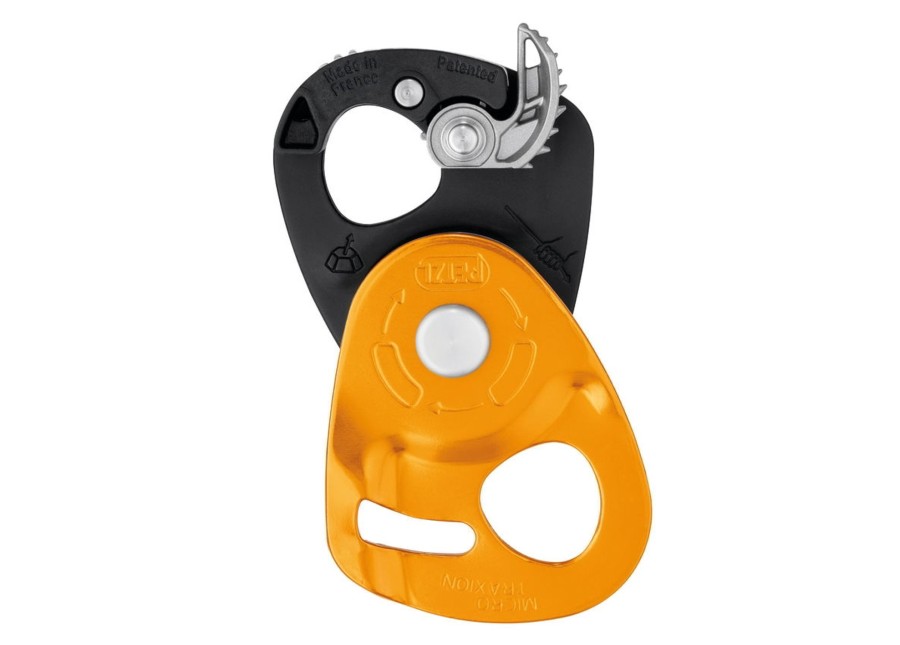 Equipment Petzl Belay & Protection | Petzl Micro Traxion Pulley Orange