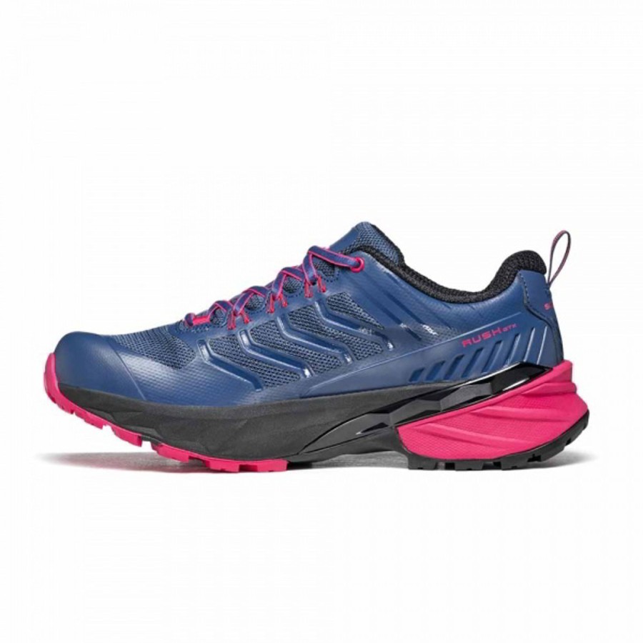 Footwear Scarpa Walking Shoes | Scarpa Womens Rush Gtx Shoes Fuxia Blue