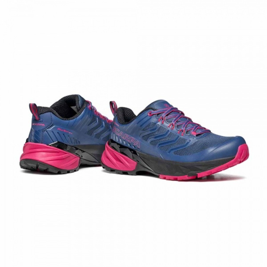 Footwear Scarpa Walking Shoes | Scarpa Womens Rush Gtx Shoes Fuxia Blue