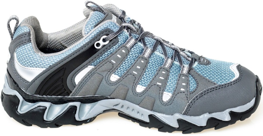 Footwear Meindl Walking Shoes | Meindl Womens Respond Gtx Shoes - Graphite-Sky Grey