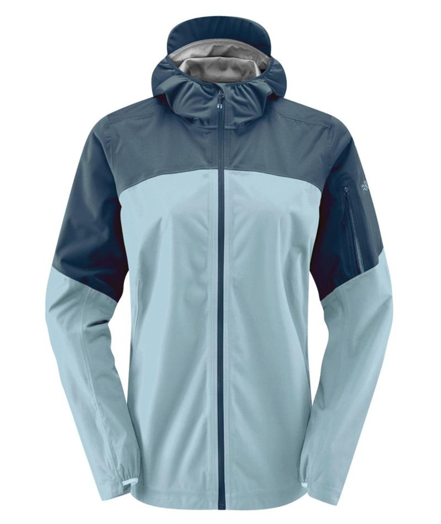 Clothing Rab Waterproof Jackets | Rab Womens Kinetic Ultra Jacket - Orion Citadel Blue