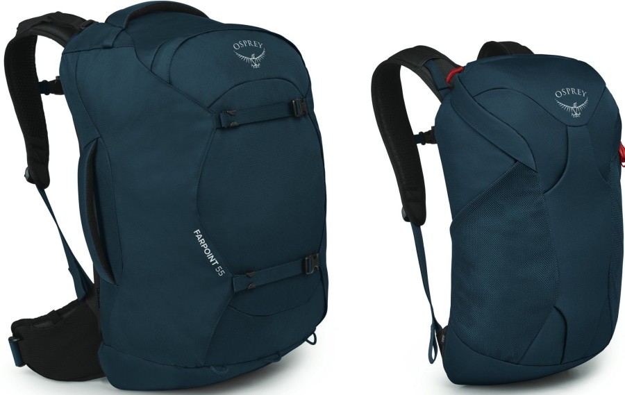 Rucksacks Osprey Luggage & Carry-On | Osprey Farpoint 55 Travel Pack - Muted Space Blue