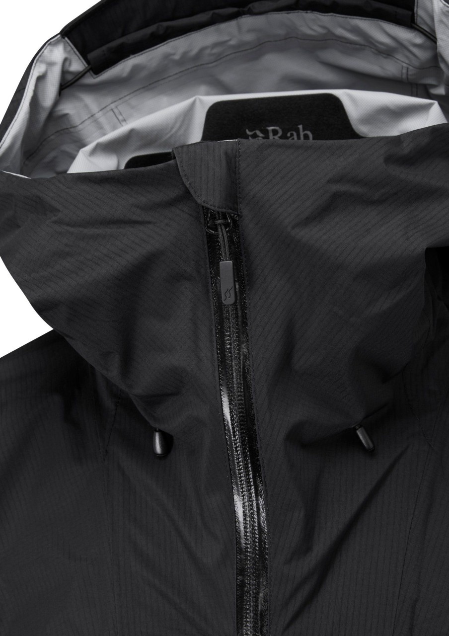 Clothing Rab Waterproof Jackets | Rab Mens Downpour Plus 2.0 Jacket Black