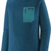 Clothing Patagonia Fleece & Mid Layer | Patagonia Mens R1 Air Crew - Lagom Blue