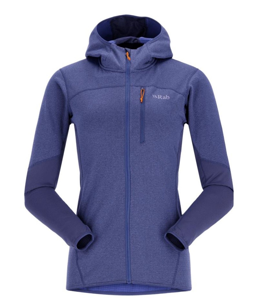 Clothing Rab Fleece & Mid Layer | Rab Womens Ascendor Hoody - Patriot Blue