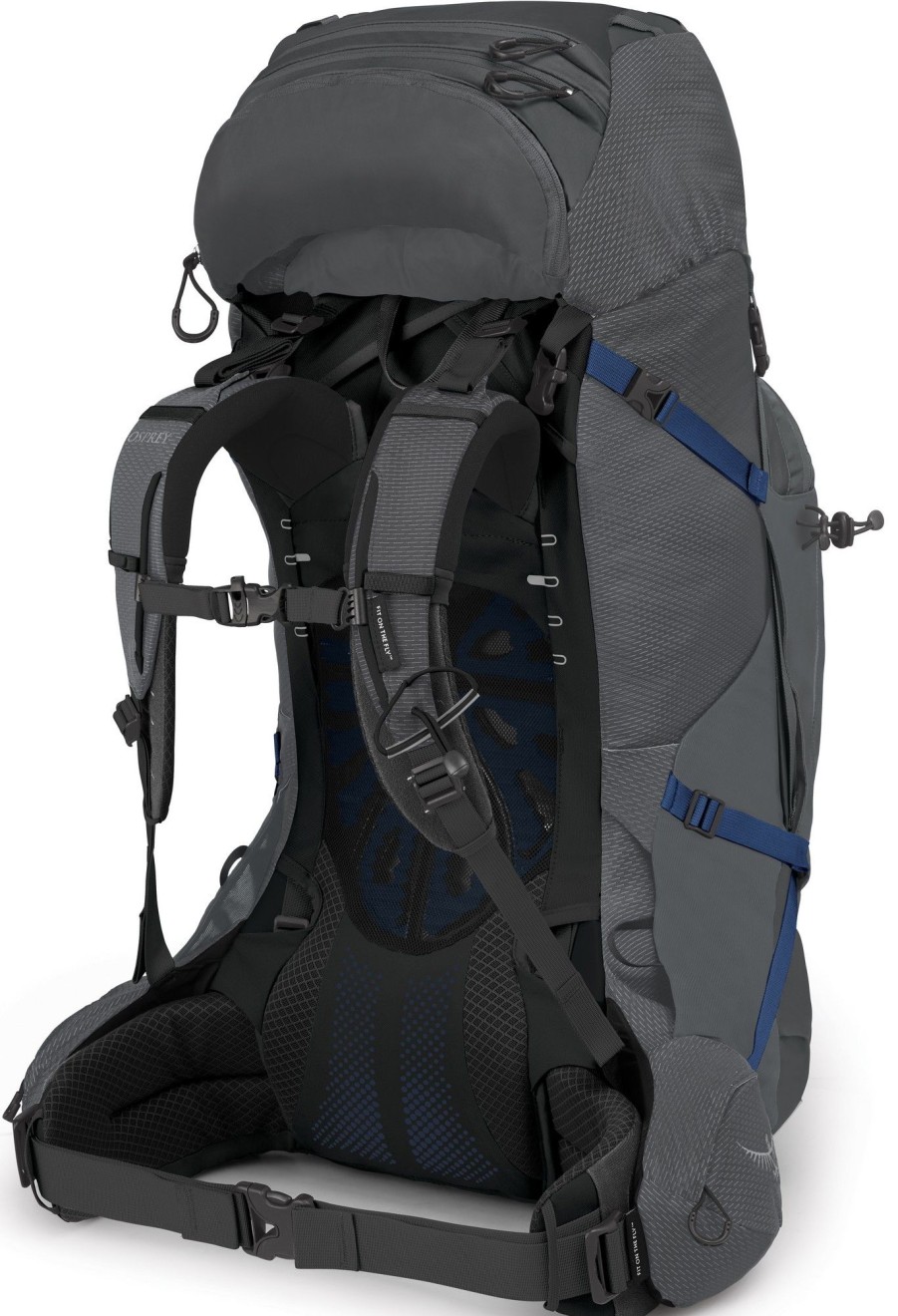 Rucksacks Osprey Backpacking Packs | Osprey Mens Aether Plus 70 Rucksack - Eclipse Grey