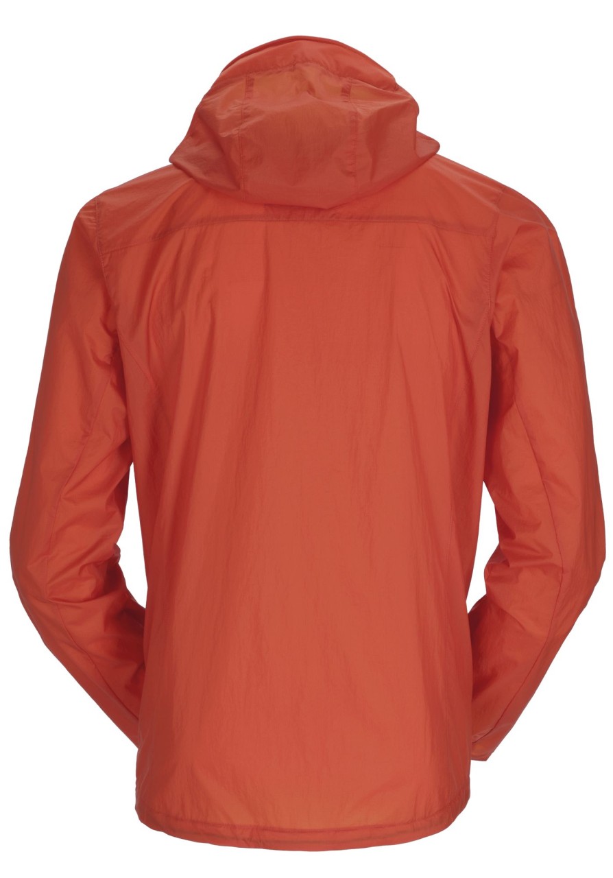 Clothing Rab Windshirts | Rab Mens Vital Hoody - Firecracker Orange