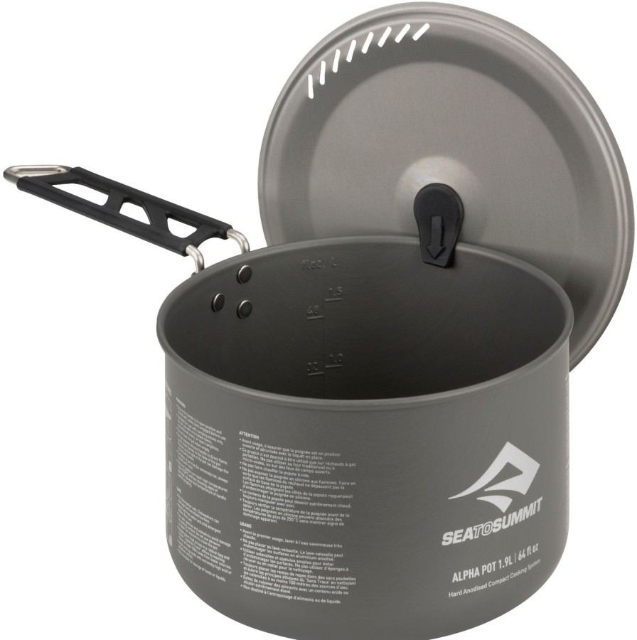 Camping Sea To Summit Pots & Pans | Sea To Summit Alpha Pot - 1.9L Grey