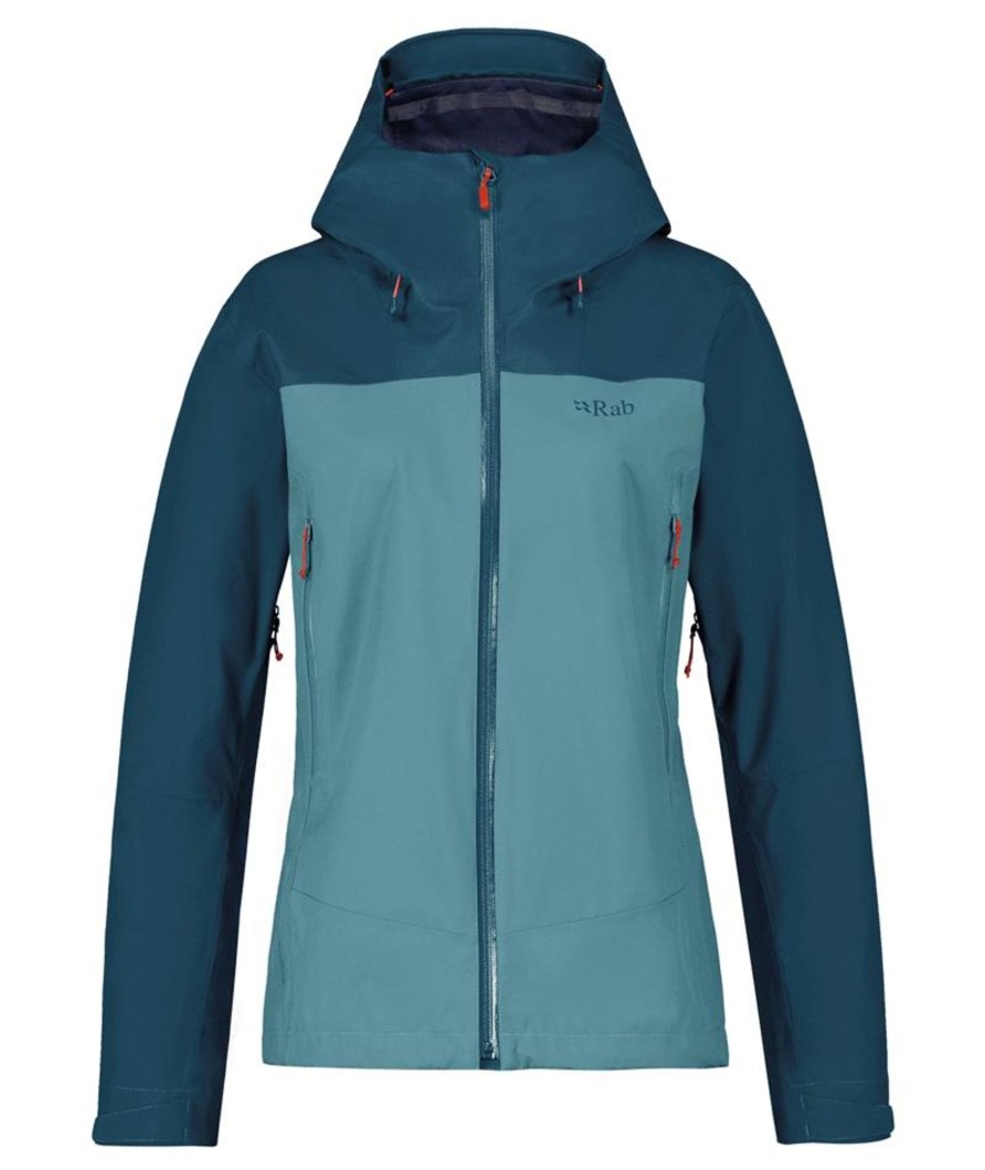 Clothing Rab Waterproof Jackets | Rab Womens Arc Eco Jacket - Orion Citadel Blue