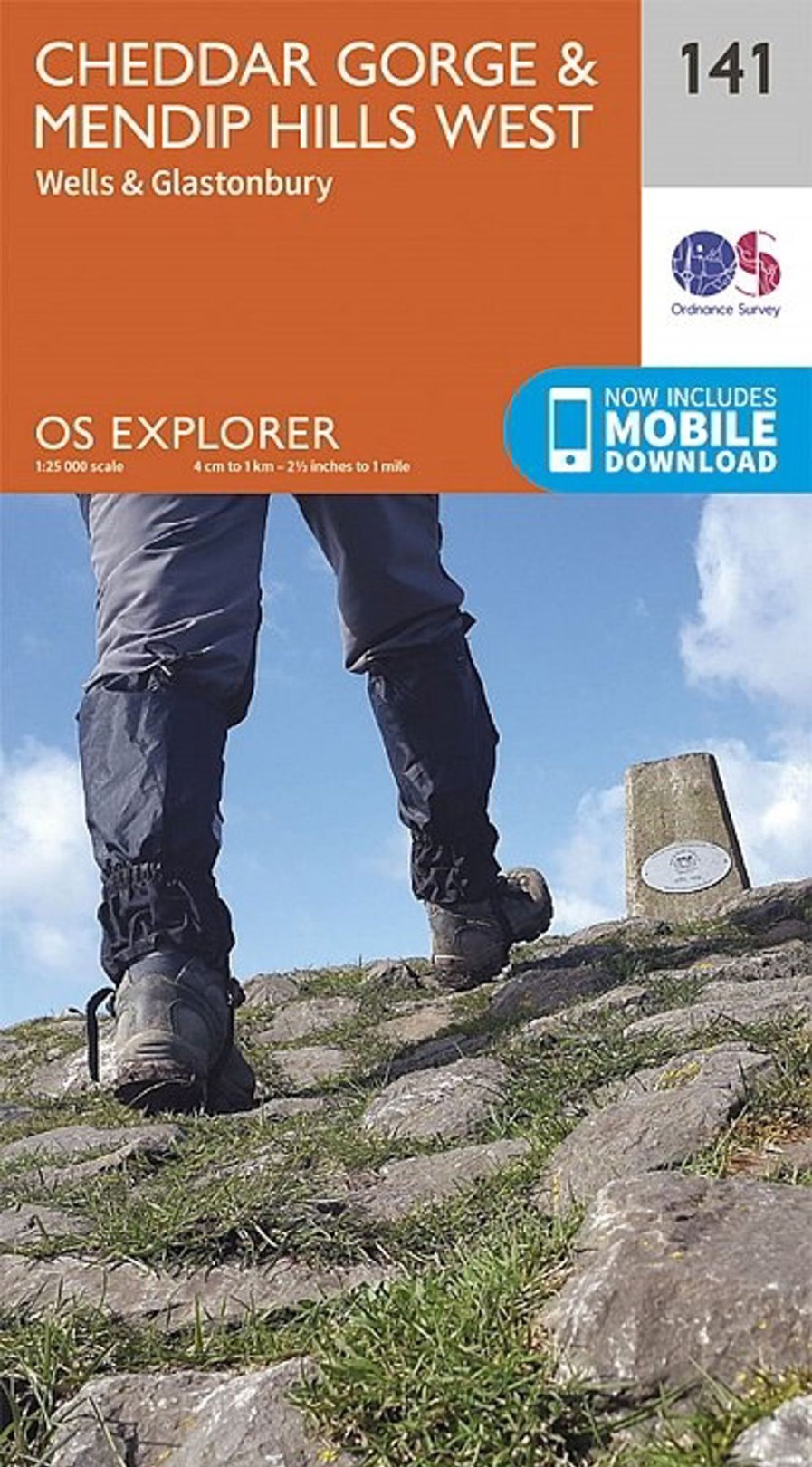 Equipment Ordnance Survey Maps And Books | Os Explorer Map 141 - Cheddar Gorge And Mendip Hills West Orange