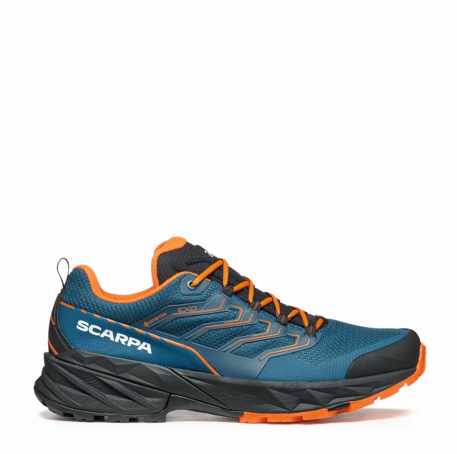 Footwear Scarpa Walking Shoes | Scarpa Mens Rush Gtx 2 Shoes - Cosmic Orange Blue