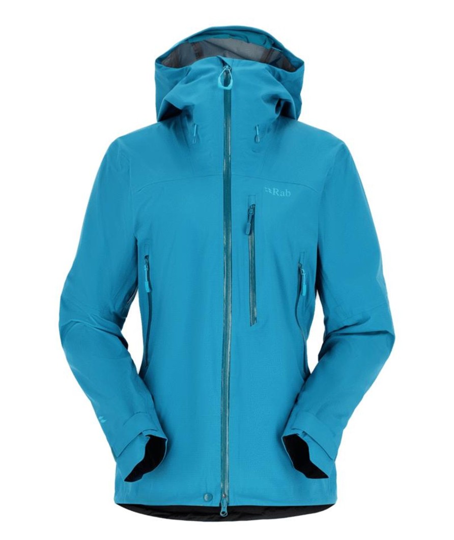 Clothing Rab Waterproof Jackets | Rab Womens Firewall Jacket - Ultramarine Blue