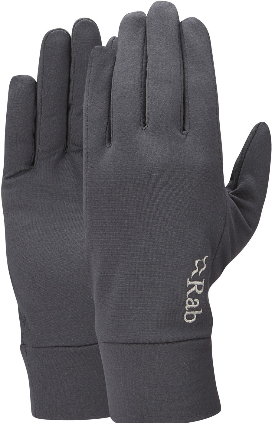 Clothing Rab Gloves | Rab Mens Flux Liner Glove - Beluga Grey