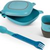 Camping UCO Plates, Bowls, Cups & Utensils | Uco 6 Piece Mess Kit Blue