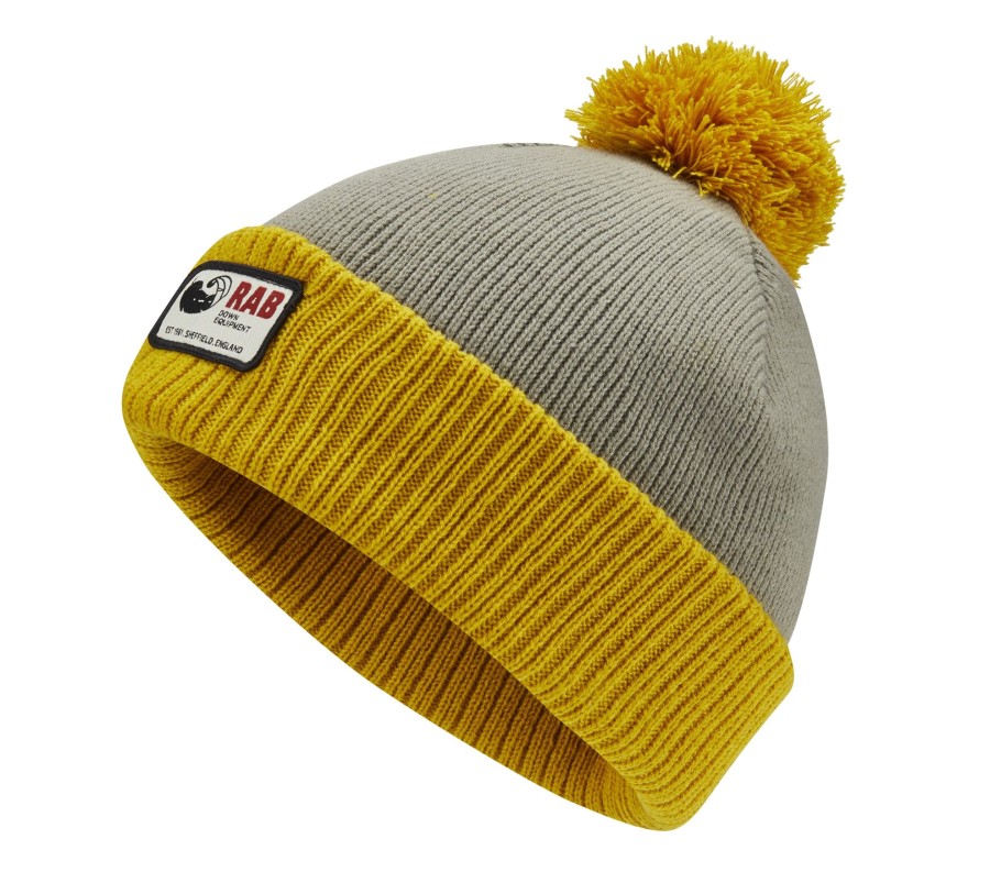 Clothing Rab Hats | Rab Essential Bobble Hat - Stone-Sahara Grey