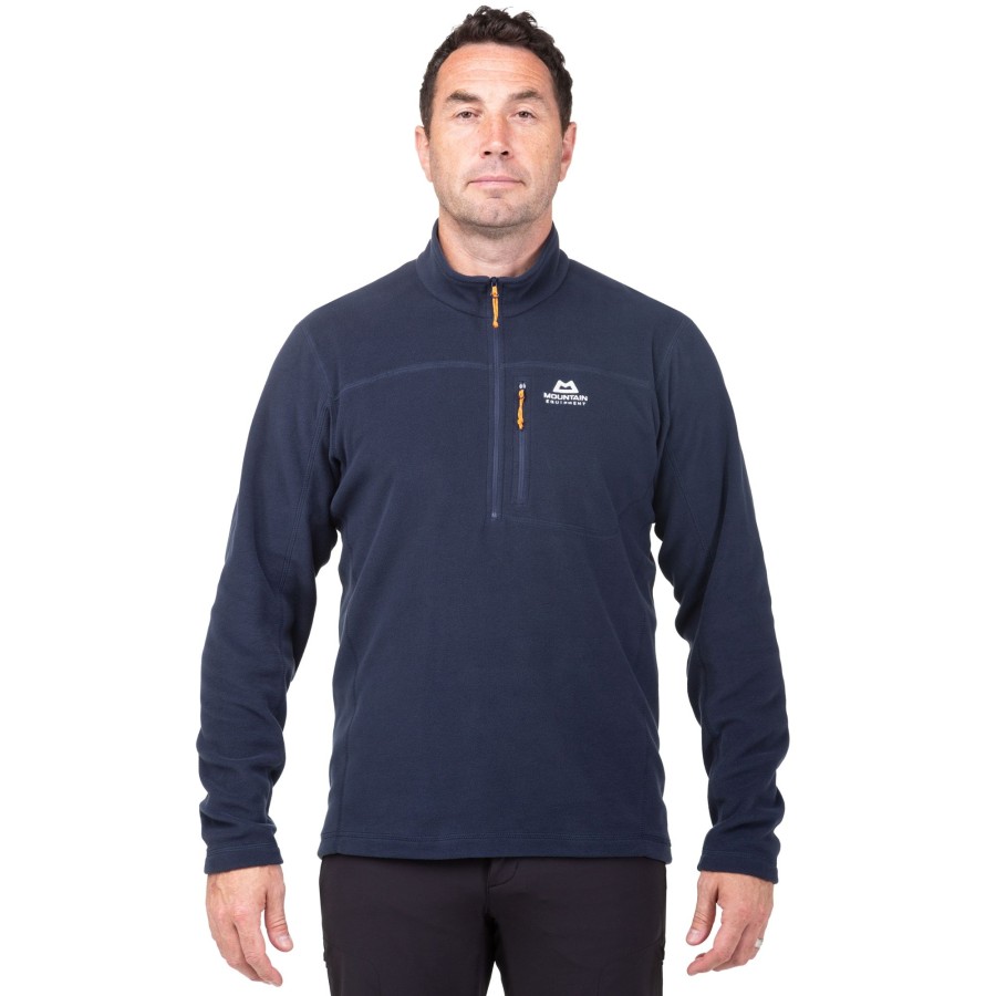 Clothing Mountain Equipment Fleece & Mid Layer | Mountain Equipment Mens Micro Zip-T Fleece - Cosmos Blue